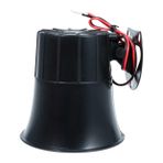 KICHOUSE Araba Alarm Korna 12v Sistem Hoparlör Motosiklet Uyarı Amplifikatörü Siyah Kolay Taşınabilir