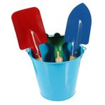 KICHOUSE Çocuk Oyuncakları 1 Takım Bahçe Küreği Takım Çantası Seti Oyuncak Takım Elbise Küreği Kiti Açık Oyuncağı Plaj Küreği Kova Takımı Plaj Kovası Kiti Ahşap Çocuk Kazma Kova Kürek