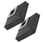 KICHOUSE Dekoratif Çit Direği Başlıkları Bölünmüş Tasarım 20x20mm Plastik Korkuluk Ayağı Veranda Merdiven Altları Için