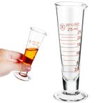Kichvoe 25 Ml Cam Ölçüm Kabı Dökme Ağızlı Koni Biçimli Dereceli Silindir Mutfak Laboratuvar Ve Deneyler Için Kompakt Sıvı Ölçüm Aracı 4 72 X 1 49 Inç
