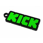 Kick Yazılı Anahtarlık Sert Plastik | Pixel Tasarımlı Anahtarlık | Retro Temalı Anahtarlık |Aksesuar