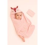 Kidaxi Bebek Yıkama Keseli Bornoz 85x90
