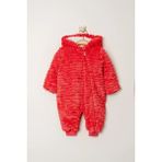 Kidaxi Sevimli Ayıcık Bebek Tulum 3-6/6-9/9-12/18-24 Ay - 6 - 9 Ay - Kırmızı