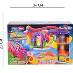 Kiddico Toys Multi Renkli Oyun Hamurlu Kuaför Seti