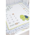 KiddyTurtles Bebek&Çocuk Premium Oyun Matı Desenli Örme Kumaş