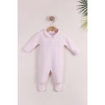 Kidello Pembe Kız Erkek Triko Tulum Yakalı | 0-3, 3-6, 6-9 Ay Bebek Tulum - 0 - 3 Ay