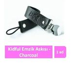 Kidful Bitkisel Boyalı Charcoal Emzik Askısı