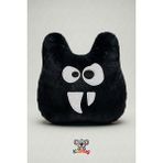 Kidhug Akışlı Göz Detaylı Peluş Bel Yastığı – Sandalye, Oto ve Ofis Kullanımına Uygun Ergonomik Destek - 35 x 25 cm