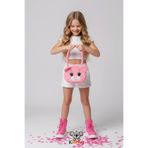 KidHug Omuz Çantası Ayıcık Yüz Nakışlı Peluş Yumuşacık Pembe/Bej/Kahverengi Seçenekleriyle