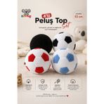 KidHug Peluş Futbol Topu 4'lü Set – Yumuşak Silikon Dolgulu Çocuk Oyun Topu | Siyah / Siyah-Beyaz / Kırmızı-Beyaz / Mavi-Beyaz | 53 cm