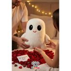KidHug Snoozy Hayalet Yastık – 40 cm Premium Peluş Uyku Arkadaşı | Yumuşacık, Sevgiliye Hediye, Yıkanabilir