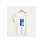 Kidilia Kadın V yaka %100 Pamuklu Tenis Tasarım T-shirt