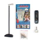 Kidmix Çelik Halatlı Pvc-Pencere Çocuk Emniyet Kilidi ( Antresit Gri ) 100 Adet. - Andezit Gri