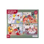 Kidmosfer My House Evin Bölümleri 4'ü 1 Arada Puzzle