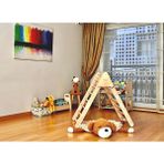 KIDOPPO Büyük Boy Tırmanma Üçgeni | Montessori Tırmanma Merdiveni | Büyük Boy Tırmanma ve Denge Oyuncağı | Okul Öncesi Gelişim için Montessori Büyük Boy Tırmanma Üçgeni - Çok Renkli