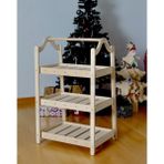 Kidoppo Montessori Çocuk Dolabı | Raflı Dolap | açık Elbise Dolabı Gardrop | Ahşap Raf
