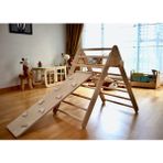 Kidoppo Pikler - Montessori Tırmanma Seti (Üçgen - Taşlı Rampa) Aktivite üçgeni