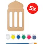 Kidose Çocuk Kandil Boyama Seti | Ramazan Temalı Eğitici Aktivite - Çok Renkli