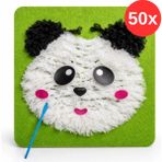 Kidose Çocuklar Için Panda Temalı Punch Nakış Seti | Anaokulu Etkinlik Kiti - Çok Renkli
