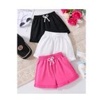 Kids 3 renkli kız çocuk şort
