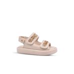 kids A more Celine Kız Çocuk Pul Sim Detaylı Bej Rengi Sandalet