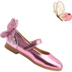Kids A More Mariposa Pembe Kelebek Figürü Detaylı Kız Çocuk Babet