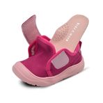 Kids A More Wide Fuşya Tek Cırtlı İçi Peluş Kürklü Anatomik Kız Bebek Ayakkabısı