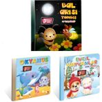 Kids Babies 3 Boyutlu Hareketli Kitaplar 3 Lü Set Hareketli Kitap Pop-Up