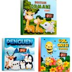 Kids Babies 3 Boyutlu Hareketli Kitaplar 3 Lü Set Pop-Up Kitaplar