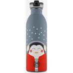 Kids Bottle Happy Penguin Paslanmaz Çelik Çocuk Su Matarası 500 ml - Renkli