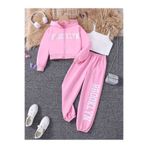 Kids Brooklyn Baskılı Pembe 3 İplik Kız Çocuk 3'lü Takım