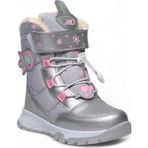 Kids Club Shoes NDROPS-014 Içi Yünlü Unisex Kar Botu Çocuk Bot - Gümüş