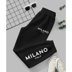 Kids Face Özel Tasarım Milano Italy Baskılı Ter Tumayan Yazlık Kız Çocuk Jogger Eşofman Altı - 1 Yaş - Siyah