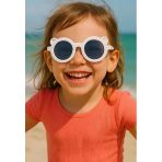 Kids Güneş Gözlüğü Beyaz Ayıcık Çerçeve Uv 400 Korumalı Ce Belgeli Çocuk Güneş Gözlüğü