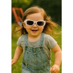 Kids Güneş Gözlüğü Beyaz Cool Çerçeve Uv 400 Korumalı Ce Belgeli Çocuk Güneş Gözlüğü