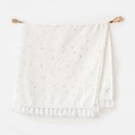 Kids House Bebek Battaniye Blanket 85X90 Ocean Is My Happy Place Muslın - 85 x 90 cm