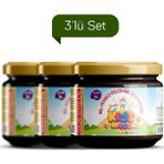 Kids Macun Çocuklara Özel Glikozsuz Bal Pekmez Polen Ve Arı Sütü 3 Lü Set Kakaolu 3x350 gr