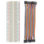 Kids Maker 2'li Set: 830 Pin Breadboard 40 Pin Erkek-Erkek Jumper Kablo