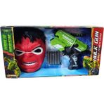 Kids Oyuncak Nerf Silah ve Hulk Maske 2156-10-KIRMIZI - Renkli