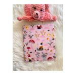 Kids PAZEN BEBEK BATTANİYESİ ÇOK AMAÇLI TEK KAT MANTAR&HAYVAN DESENLİ 80X90