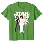 Kids Star Wars Galaxy Of Adventures Han Leia Luke T-Shirt G1 T-Shirt