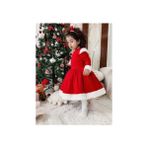 Kidsabu Noelcute Kırmızı Yılbaşı Kız Çocuk Elbise - 2 - 3 Yaş