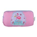 Kids&Love Uc Bolmeli Kiz Cocuk Kalem Cantasi - Flamingo
