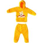 Kidsman Online Polar Kapüşonlu Bebek Takım - 05S-Sarı - 6 - 9 Ay