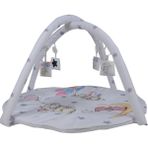 Kidsnino Deluxe Oyun Halısı Elephants - 85 x 85 x 60 cm - Beyaz