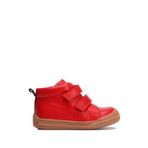 Kifidis GT08 Kırmızı Deri İlk Adım Unisex Çocuk Deri Ayakkabı