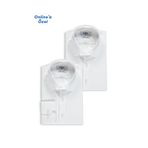 Kiğılı 2'li Uzun Kol Regular Fit Pamuklu Ütü Gerektirmeyen Pamuklu Klasik Non Iron Gömlek Seti