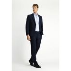Kiğılı 4 Drop Relaxed Fit Rahat Kesim Mevsimlik Likralı Esnek Takım Elbise - Koyu Lacivert - 66