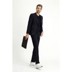 Kiğılı 4 Drop Relaxed Fit Rahat Kesim Mevsimlik Takım Elbise - Koyu Lacivert - 50 - Regular Fit