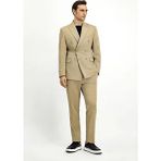 Kiğılı 7 Drop Slim Fit Dar Kesim Mevsimlik Kruvaze Takım Elbise - Açık Bej - 46
